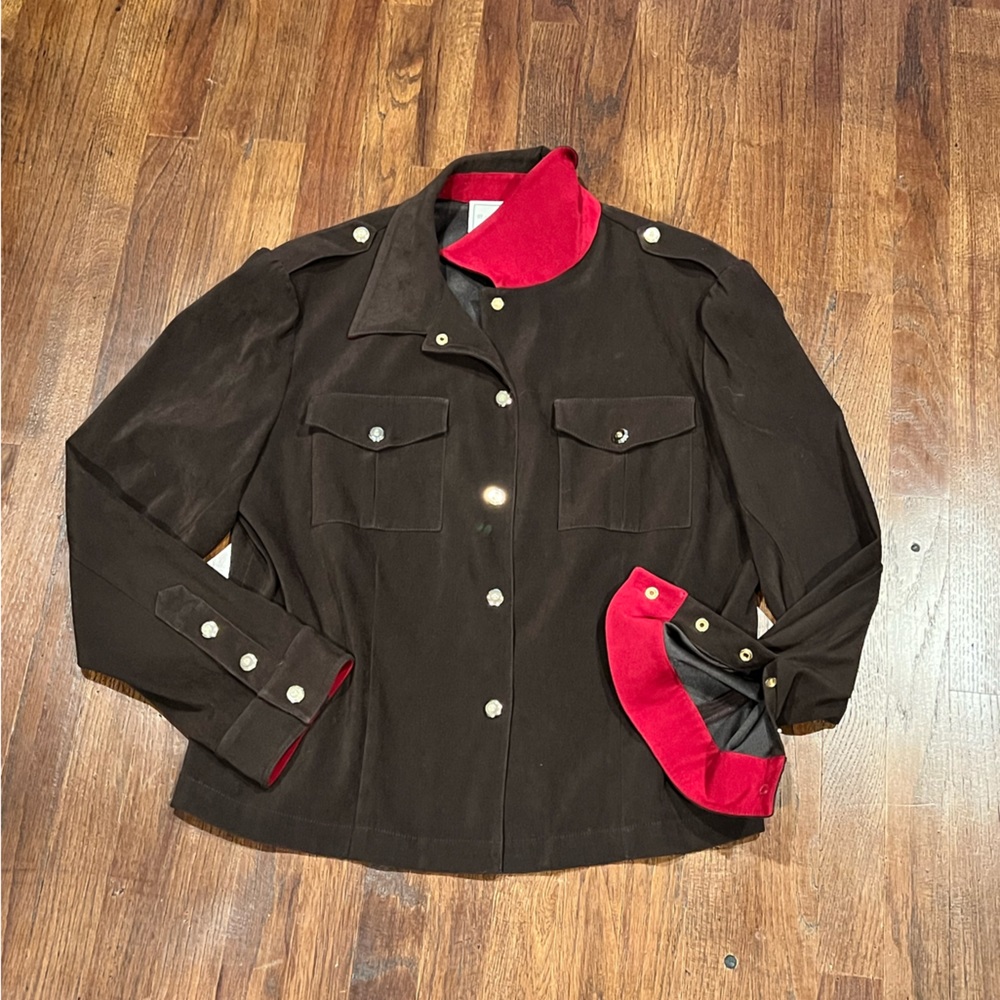 St. John Sport Jacket Patch Pockets Snap Closure - image 8